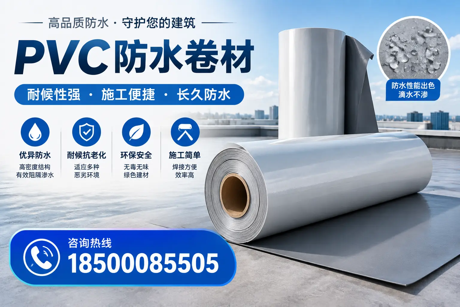 pvc防水卷材在抚顺的行业应用前景分析